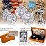USA 100th ANNIVERSARY OF SILVER WALKING LIBERTY American Silver Eagle 1916 Half Dollar and 1986 One Dollar Two Silver Coin Set Special edition with a Serial number 1.4 oz total weigh